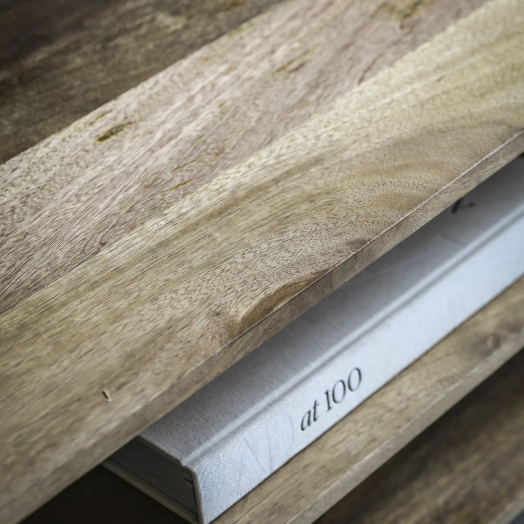 Modern Natural Solid Wood TV Stand