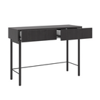 Narrow Black Console Table With Drawers