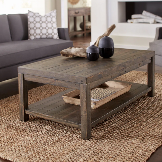 Rectangle Rustic Wood Coffee Table