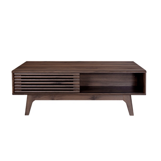 Rectangular Dark Wooden Coffee Table
