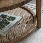 Round Small Storage Coffee Table