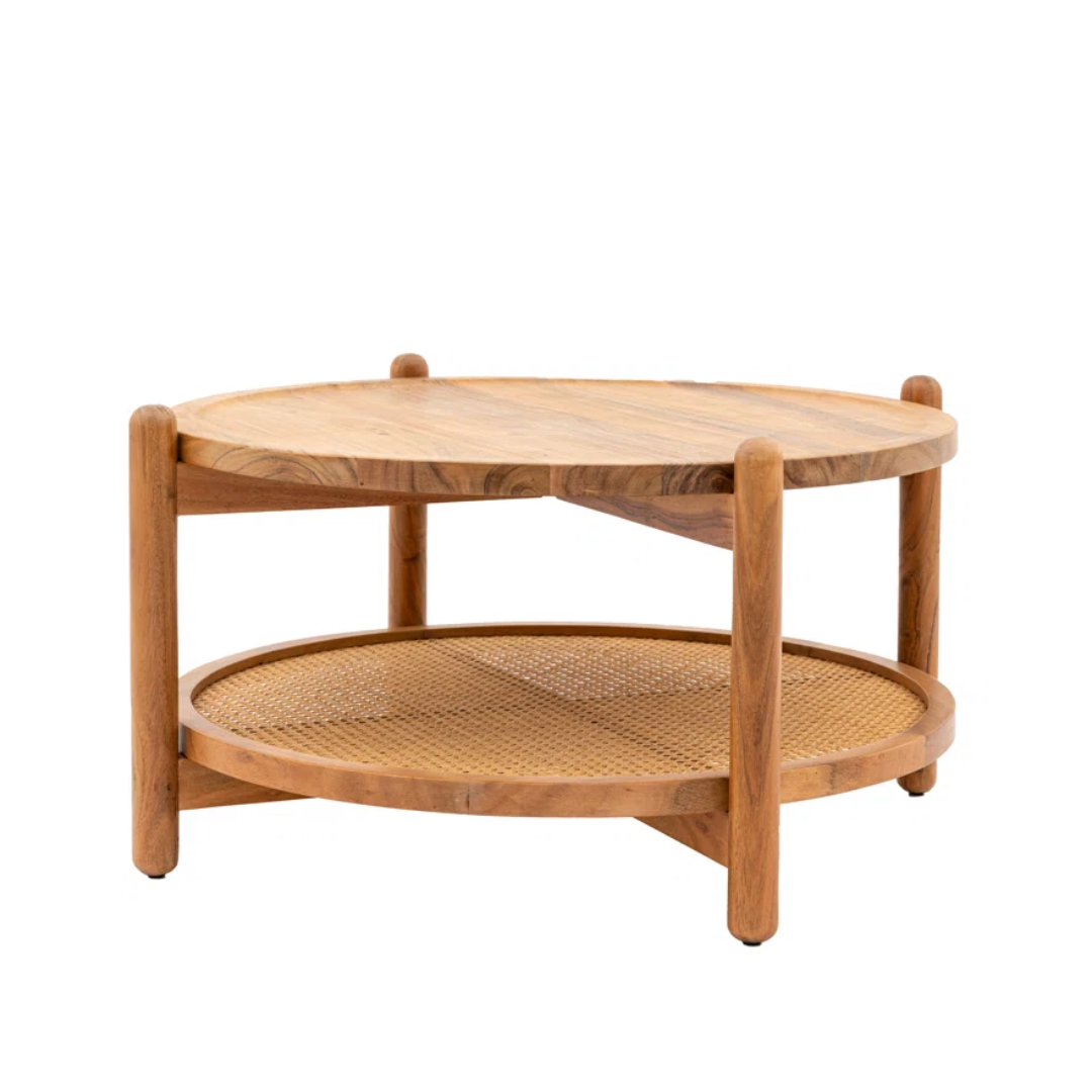 Round Small Storage Coffee Table