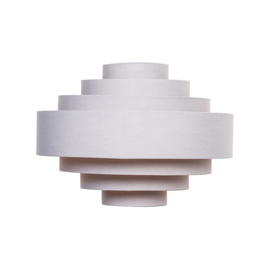 Modern ceiling light fixture with multiple cylindrical shades on a white background