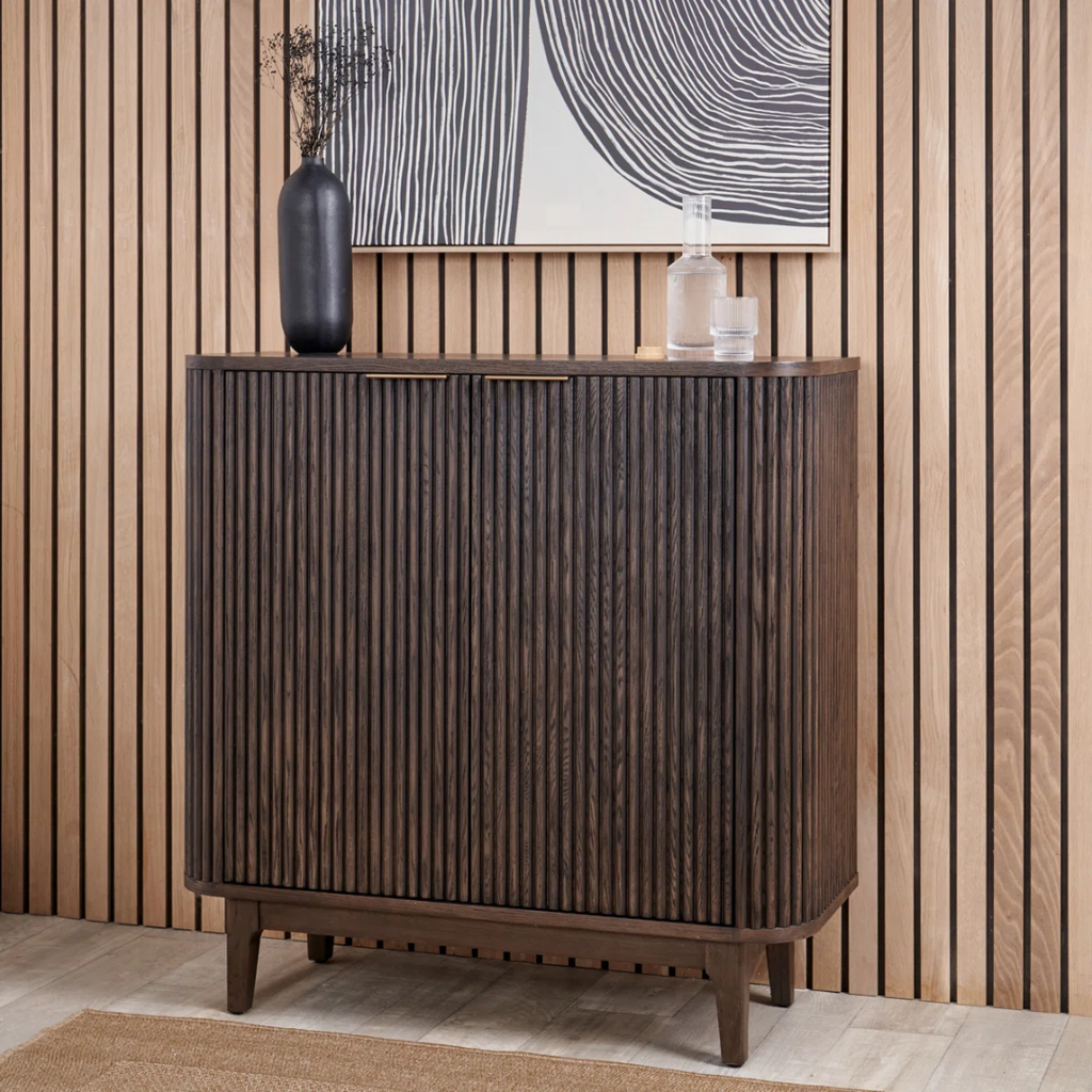 Small Walnut Sideboard Cabinet