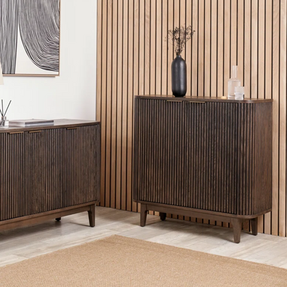 Small Walnut Sideboard Cabinet