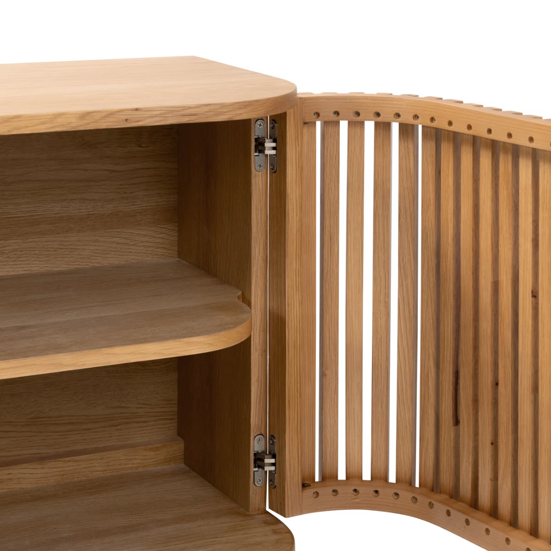 Small Modern Oak Sideboard