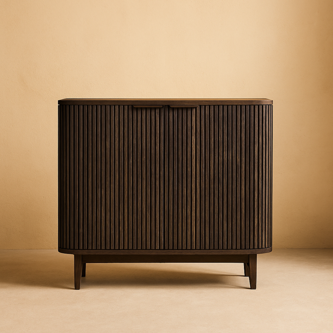 Small Walnut Sideboard Cabinet