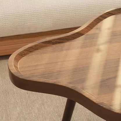 Close up to the solid wood grain.