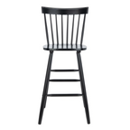 Solid Wood Modern Breakfast Bar Stools Black - Set Of Two