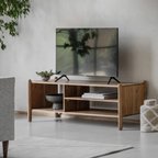 Solid Wood TV Stand With Storage