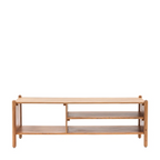 Solid Wood TV Stand With Storage