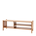 Solid Wood TV Stand With Storage