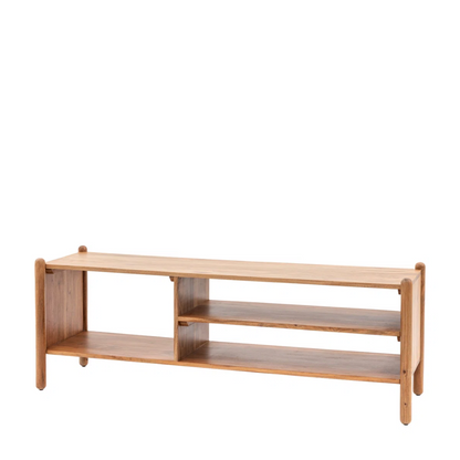 Solid Wood TV Stand With Storage
