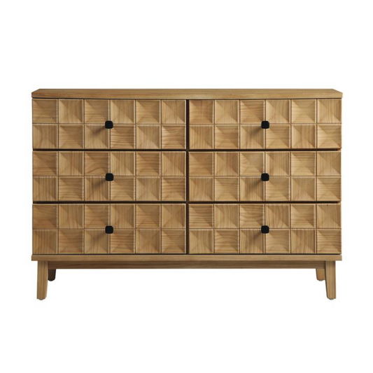 Textured Mid Century Dresser Chest Of Drawers
