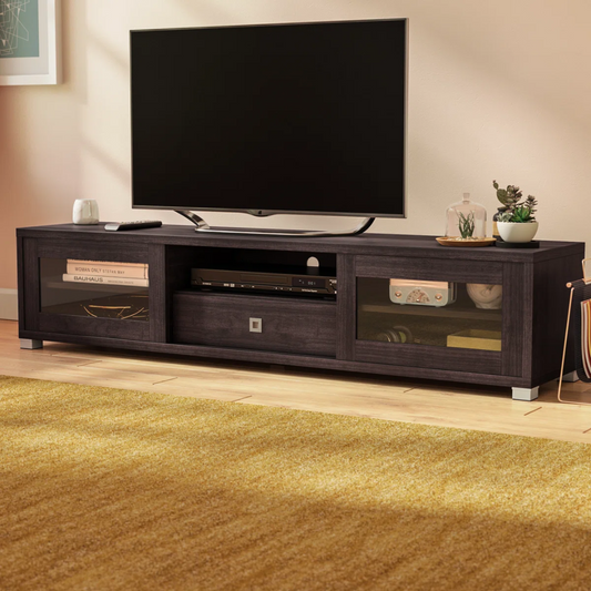Walnut Dark Wood TV Stand