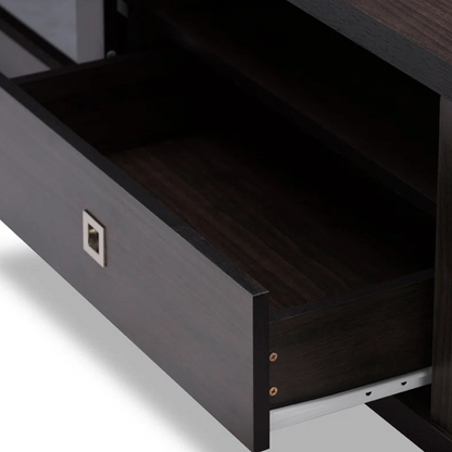 Walnut Dark Wood TV Stand