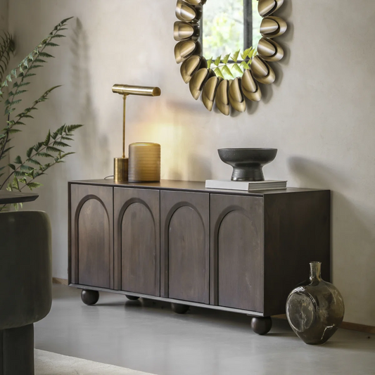 Walnut Wood Extra Long Sideboard