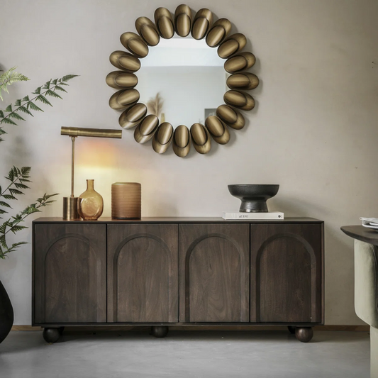 Walnut Wood Extra Long Sideboard
