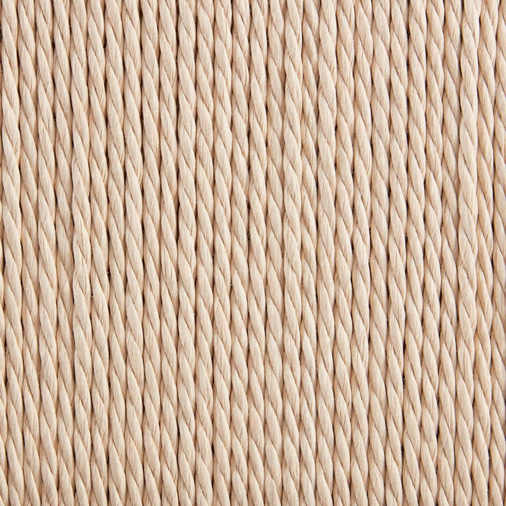 Close-up of beige woven fabric texture