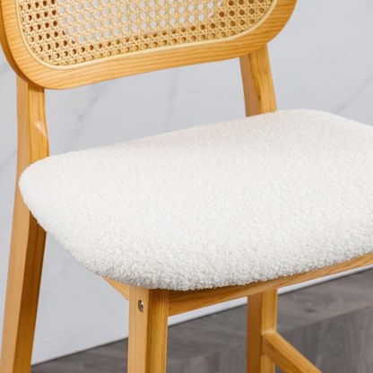 Rattan Kitchen Stools Set Of Two